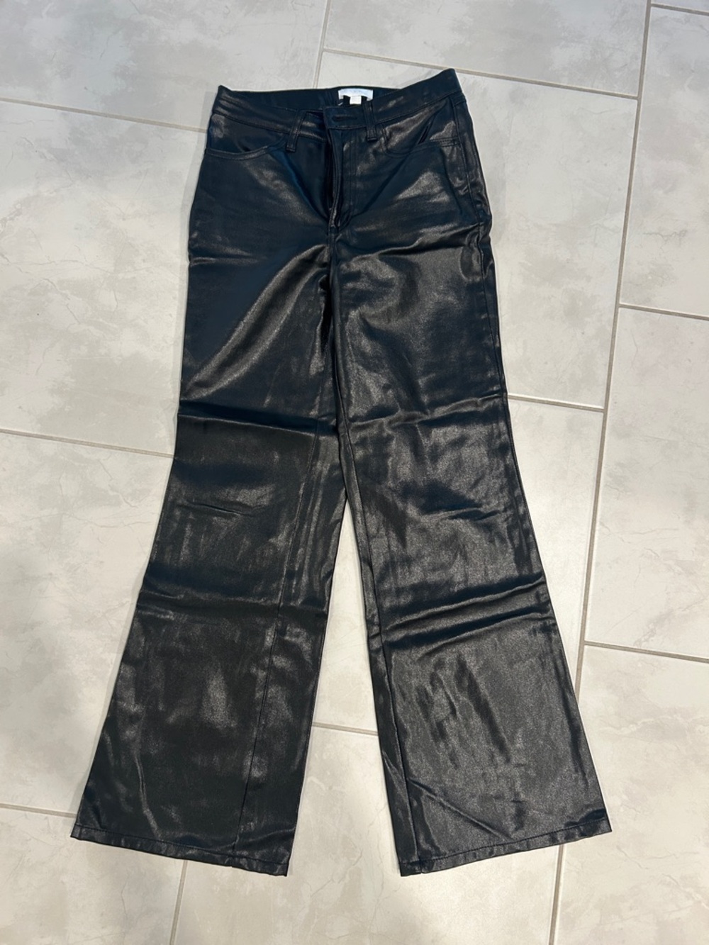 Everly Black Faux Leather Pants *Size 0*